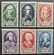 FRANCE 1949 - MNH - YT 853-858 - Complete Set! - Unused Stamps