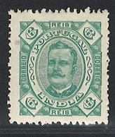 Portuguese India 1895-96 D. Carlos I Condition MH OG Mundifil #141a (perf 13 1/2) - Portugiesisch-Indien