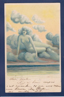 CPA Surréalisme Nu Féminin Nude Nuages Art Nouveau Circulé - Sonstige & Ohne Zuordnung