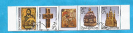 2003  JUGOSLAVIJA  SAKRALE GEGENSTAENDE 3159-62 RELIGION ORTODOXSEN  USED - Usati