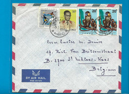 Zaïre Omslag Vanuit Matadi Naar St.Niklaas-Waas (Belgium) 1973 UNG - Used Stamps