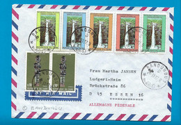 Zaïre Omslag Vanuit Bandundu Naar Essen (Duitsland) 1977 UNG - Used Stamps