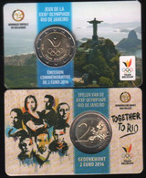 2 Euro 2016   Olympiade RIO DE JANEIRO * COINCARD * Frans - Belgio