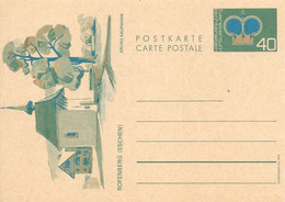 Liechtenstein Entier Postal Ganzsache Carte Postale Postkarte CP77 40Rp. Neuve Eschen 1973 - Interi Postali