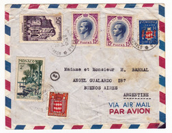 Lettre Monaco Monte Carlo Buenos Aires Argentine Argentina - Lettres & Documents
