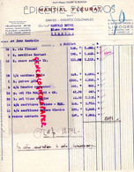 87- LIMOGES- FACTURE EPICERIE MARTIAL FLEURAT- BUISSON- 6 RUE PIERRE LEROUX-1954 - Straßenhandel Und Kleingewerbe