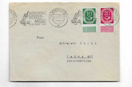 Brief Aus München Nach Lichtenstein 1951 - Brieven En Documenten