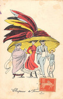 CPA ILLUSTRATEUR ART NOUVEAU SIGNE MOUTON CHAPEAU DE FAMILLE - Autres & Non Classés