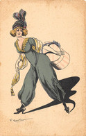 CPA ILLUSTRATEUR ART NOUVEAU SIGNE MOUTON  (verso Série 138 - Autres & Non Classés