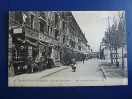 CHAMPAGNE SUR SEINE LA RUE DES ECOLES - Champagne Sur Seine