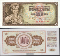 Yugoslavia Pick-number: 82c Uncirculated 1968 10 Dinara - Yugoslavia