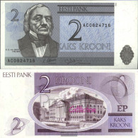 Estonia 70a Uncirculated 1992 2 Krooni - Estonie