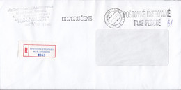 Slovakia AIR TRAFFIC CONTROL Admin. Registered Einschreiben Label BRATISLAVA M.R. Stefánika 1997 Cover Brief TAXE PERCUE - Cartas & Documentos