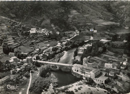 LES OLLIERES PONT SUR L'EYRIEUX VUE AERIENNE 1957 - Sonstige & Ohne Zuordnung