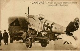 WW1 Guerre 14/18 War * CPA * Avion Allemand Abattu Au Front Occidental Anglais Aviation * Soldat Britannique Uk Matériel - War 1914-18