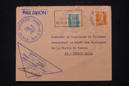 NOUVELLE CALÉDONIE - Enveloppe De La Marine Nationale à Nouméa Pour Toulon En 1968 - L 111428 - Storia Postale