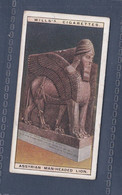 Wonders Of The Past 1926 - 19 Assyrian Man Headed Lion -  Wills Cigarette Card - Original  - - Wills