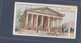 Wonders Of The Past 1926 - 16 Temple Of Diana Ephesus -  Wills Cigarette Card - Original  - - Wills