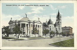 Carnegie Library And First Presbyterian Church , Houston , Tex. , µ - Houston