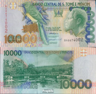 Sao Tome E Principe Pick-Nr: 66a Bankfrisch 1996 10.000 Dobras - San Tomé E Principe