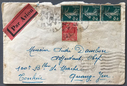 France N°239 (x3) Et N°272 Sur Enveloppe 17.6.1931 Pour QUANG-YEN, Tonkin - (B3671) - 1921-1960: Modern Tijdperk