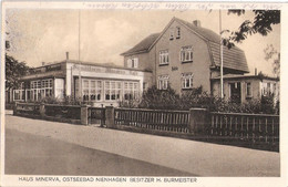 Ostseebad NIENHAGEN Mecklenburg Haus MINERVA Bes H Burmeister 15.6.193.. Gelaufen - Bad Doberan