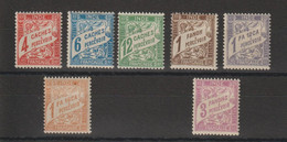 Inde 1929 Série Taxe 12-18, 7 Val * Charnière MH - Neufs