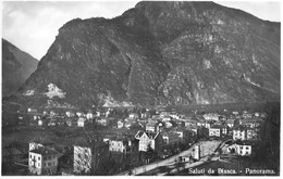 SALUTI DI BIASCA → Panoramakarte Mit Feldpost, Ca.1945 - Biasca