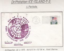 USA Driftstation ICE-ISLAND T-3 Cover Fletcher's Ice Island T-3 Periode 4 Ca FEB 27 1970  (DR133B) - Scientific Stations & Arctic Drifting Stations