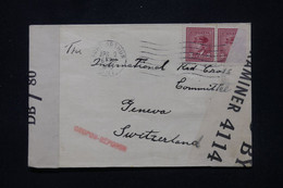 CANADA - Enveloppe De Port Arthur Pour La Suisse (Croix Rouge ) En 1943 Avec Contrôle Postal - L 111469 - Cartas & Documentos
