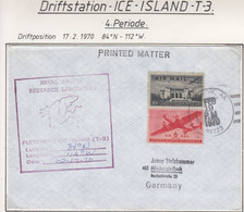 USA Driftstation ICE-ISLAND T-3 Cover Fletcher's Ice Island T-3 Periode 4 Ca FEB 19 1970  (DR134A) - Stations Scientifiques & Stations Dérivantes Arctiques