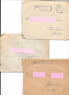 FINLANDE - 6 Lettres écrites En Finnois Période De Guerre +enveloppes 1940 à 1944 Sans Timbres Mais Avec Cachets à Date - Brieven En Documenten