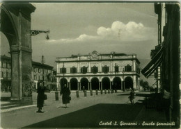 CASTEL SAN GIOVANNI ( PIACENZA ) SCUOLE FEMMINILI - EDIZIONE OPICI - SPEDITA 1957 (8568) - Piacenza