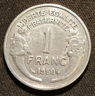 FRANCE - 1 FRANC 1950 - Morlon - Gad 473 - KM 885a.1 - 1 Franc