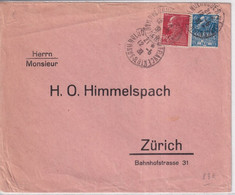 1931 - EXPO 31 + BERTHELOT Sur ENVELOPPE De MULHOUSE => ZÜRICH (SUISSE) - Storia Postale