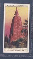 Wonders Of The Past 1926 - 28, Buddha's Most Sacred Shrine -  Wills Cigarette Card - Original  - - Wills