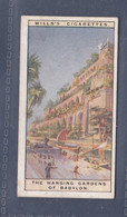 Wonders Of The Past 1926 - 21 The Hanging Gardens Of Babylon -  Wills Cigarette Card - Original  - - Wills