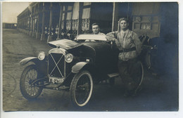 Carte Photo  Originale AUTOMOBILE SPORT  Voiture SALMSON Au 313ème RACP  De MAYENCE  1924/1925 - Photographs