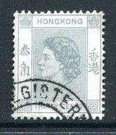 Hong Kong 1954-62 QEII Definitives - 30c Grey Used (SG 183) - Gebraucht