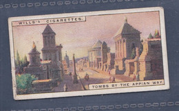 Wonders Of The Past 1926 - 44 Tombs On Appian Way, Rome -  Wills Cigarette Card - Original  - - Wills