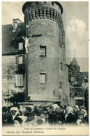 Cpa  Monts Sur Guesnes (86)  Tour Du Château,  Animée - Monts Sur Guesnes