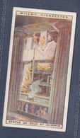 Wonders Of The Past 1926 - 39 Statue Of Zeus, Olympia -  Wills Cigarette Card - Original  - - Wills