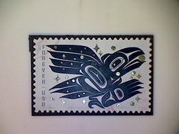 United States, Scott #5620, Used(o), 2021, Raven, (55¢), Black And White - Gebraucht