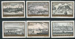 YUGOSLAVIA 1973 Engravings Of Towns MNH / **.  Michel 1499-1504 - Ungebraucht