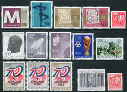 YUGOSLAVIA 1974 Eleven Complete Issues MNH / **. - Ungebraucht