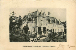 Pradinas * Vue Sur Le Château De Laplanque - Other & Unclassified