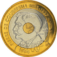 Monnaie, France, Pierre De Coubertin, 20 Francs, 1994, Paris, ESSAI, FDC - Essais, Piéforts, épreuves & Flans Brunis