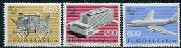 YUGOSLAVIA 1974 UPU Centenary MNH / **.  Michel 1546-48 - Unused Stamps