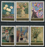 YUGOSLAVIA 1974 Floral Paintings MNH / **.  Michel 1577-82 - Unused Stamps