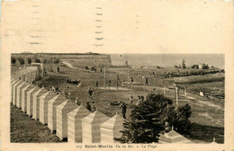 Ile De Ré * St Martin De Ré * Vue Sur La Plage * Cabines De Bain - Saint-Martin-de-Ré